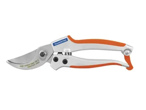 Tesoura de poda profissional bypass Tramontina com cabo emborrachado laranja