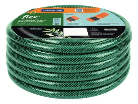 Mangueira flex verde em PVC Tramontina de 20 metros